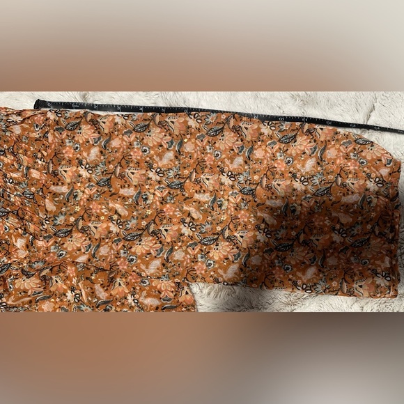 LC Lauren Conrad Pleated Floral Boho Bohemian Blouse XXL - Picture 4 of 10